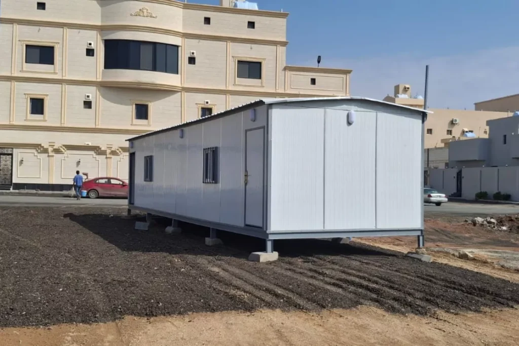 Modern portable office cabin in South Jeddah commercial site